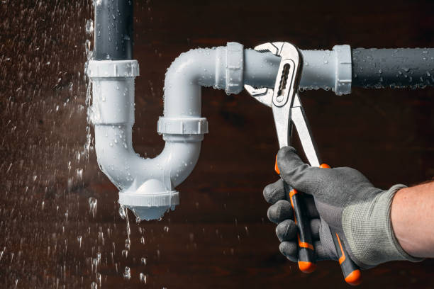 Professional Drain Cleaning technician working in Santiago, MN